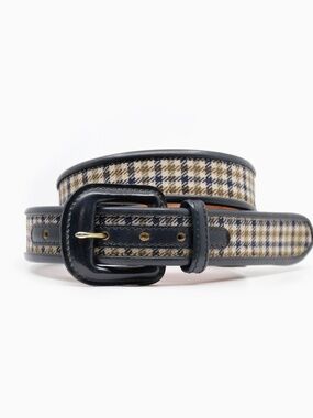 AQUASCUTUM Vintage Iconic Club Check Belt Size S Model 93361D